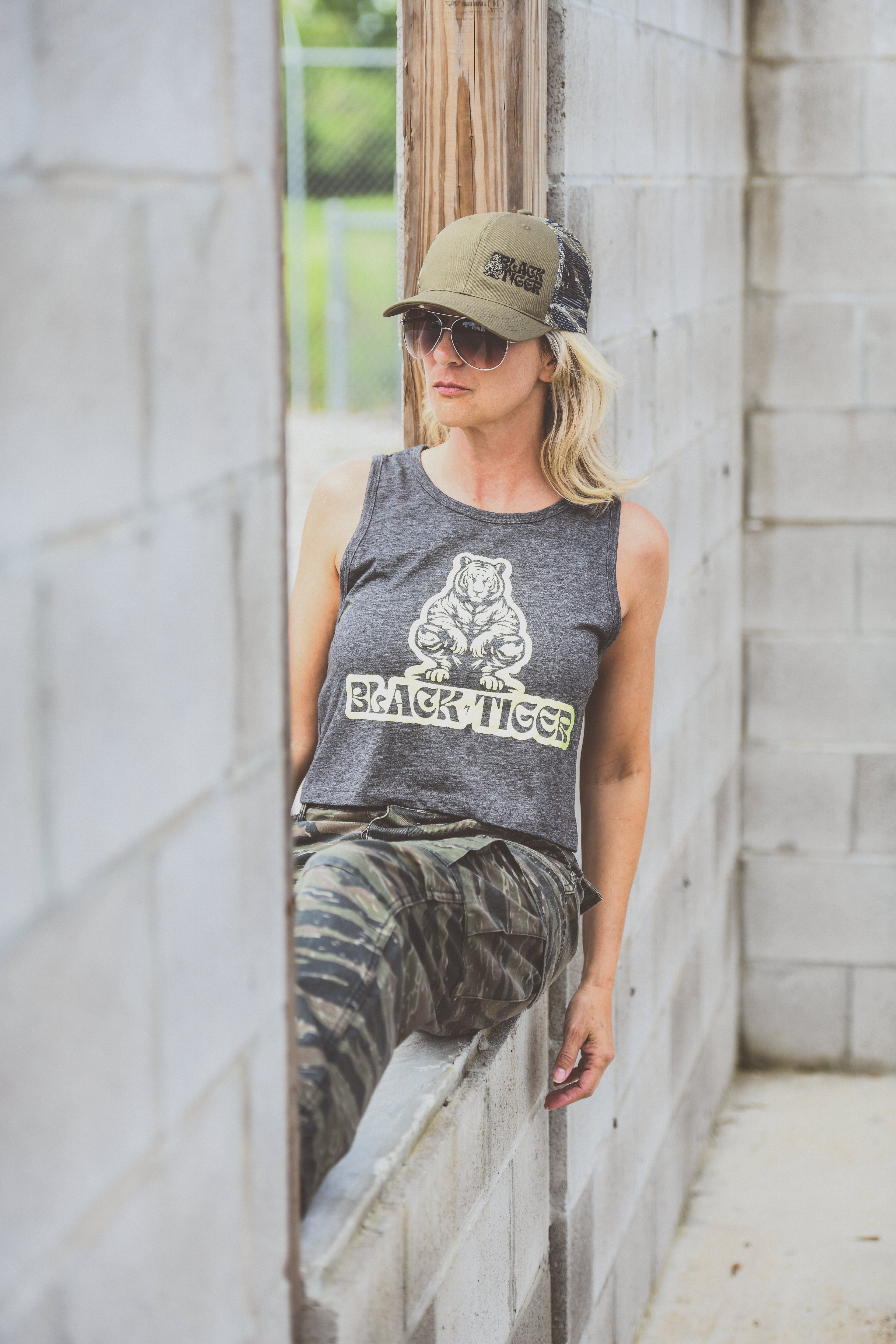 Black Tiger International Black Tiger Tiger Stripe Hat — packaging or label
