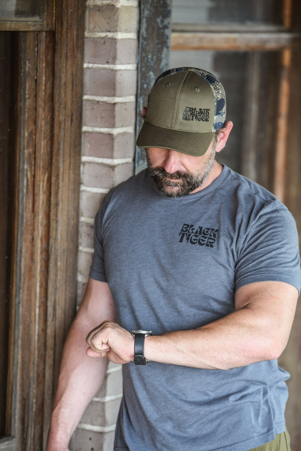 Black Tiger International Black Tiger Logo Tee Shirt — alternate view