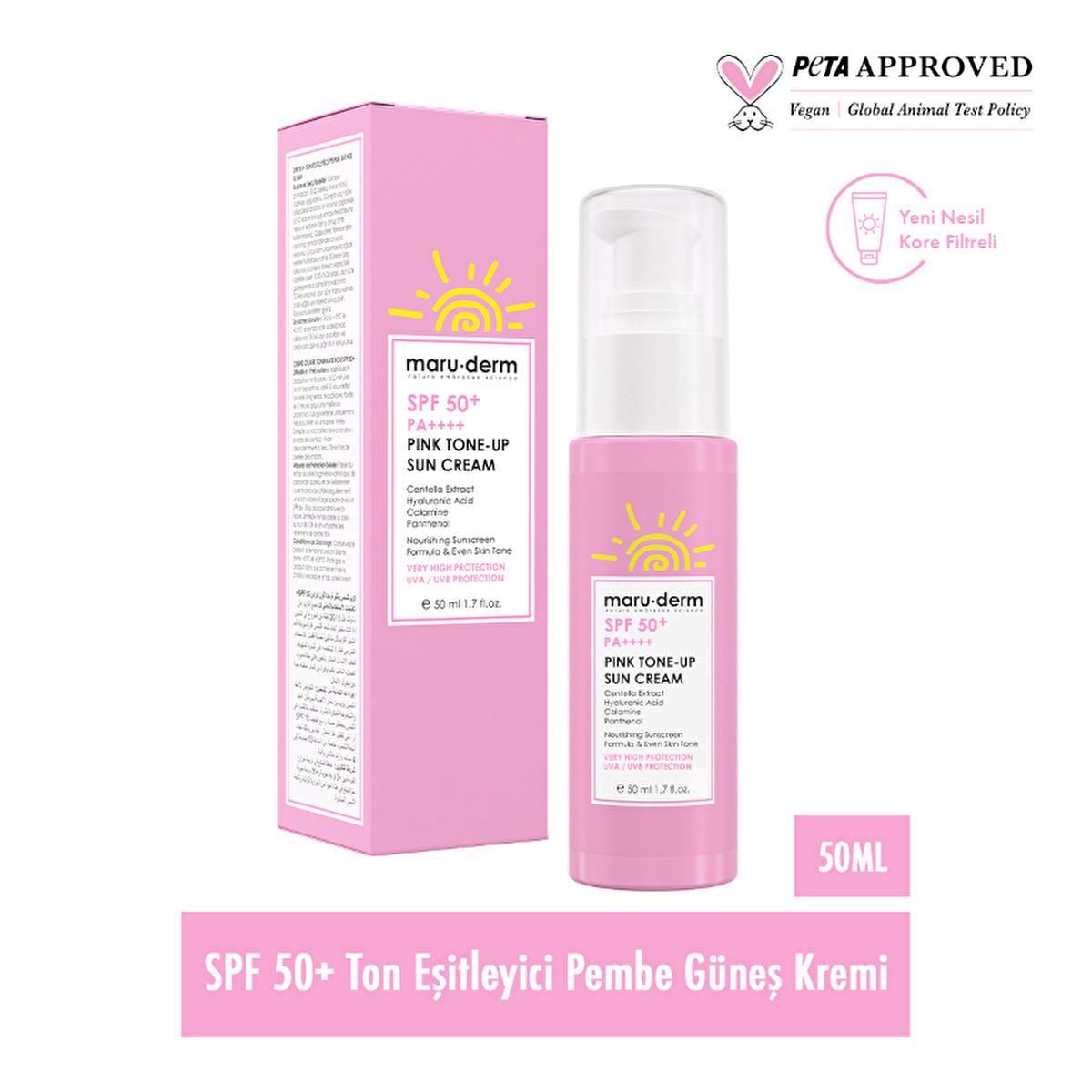 Maruderm SPF+50 Tone-Up Sunscreen 50ml - Korean Skincare, Non-Greasy, UV Protection