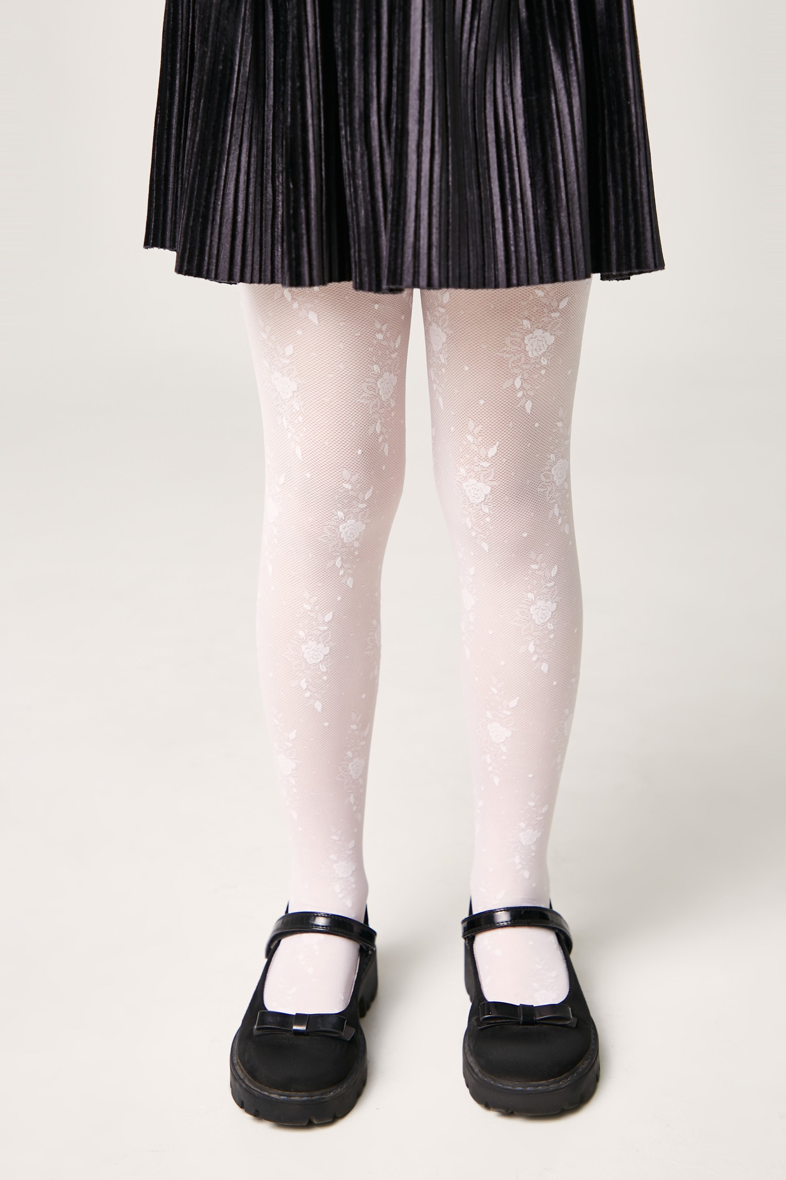 TheRanok.com Conte Tights for girls Sofia 20 Den - Floral Pattern — feature highlight