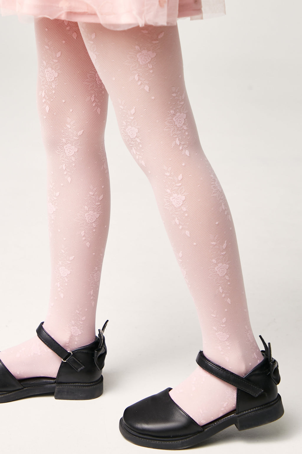 TheRanok.com Conte Tights for girls Sofia 20 Den - Floral Pattern — alternative angle