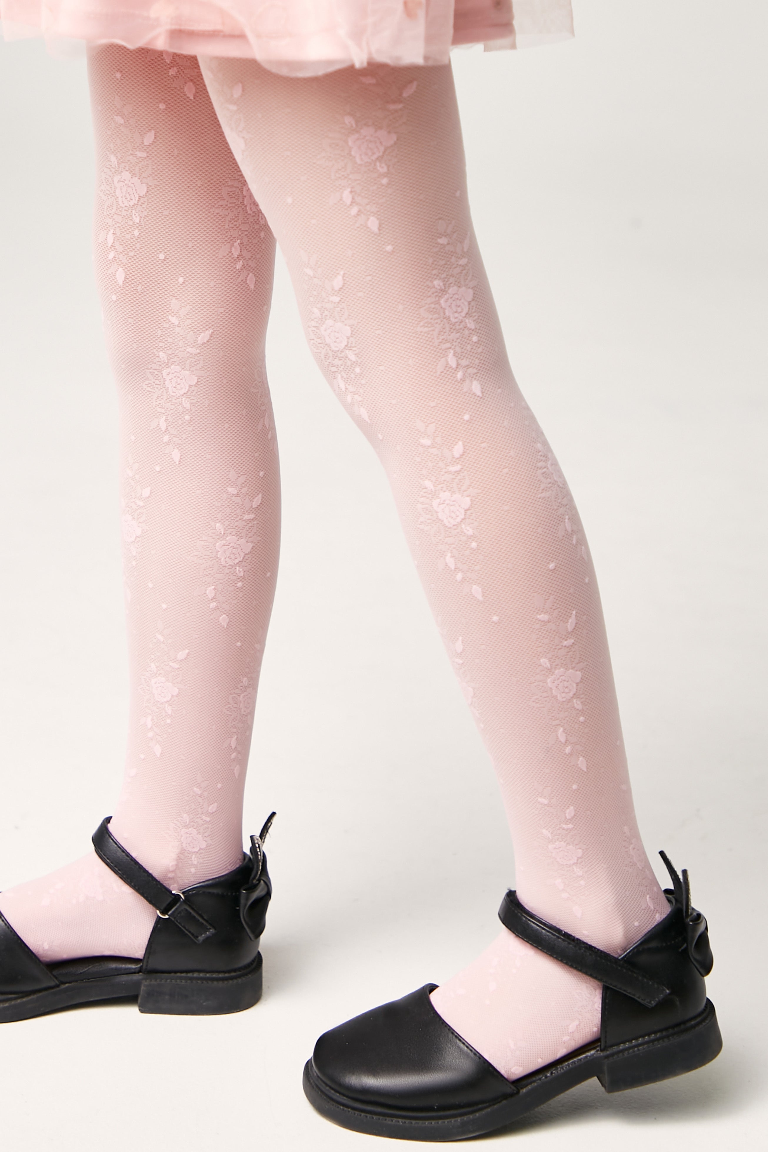 TheRanok.com Conte Tights for girls Sofia 20 Den - Floral Pattern — alternative angle