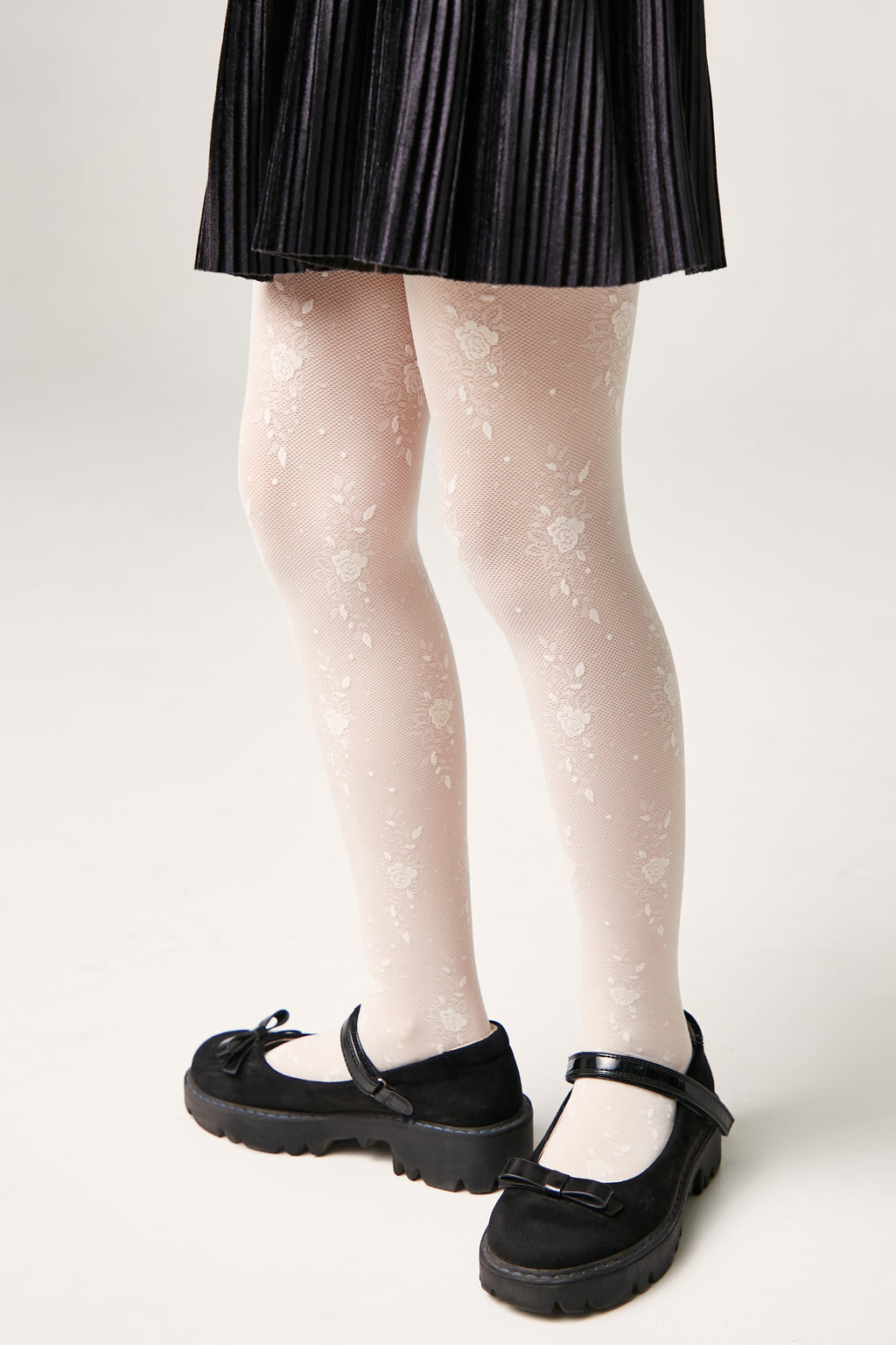 TheRanok.com Conte Tights for girls Sofia 20 Den - Floral Pattern — size reference