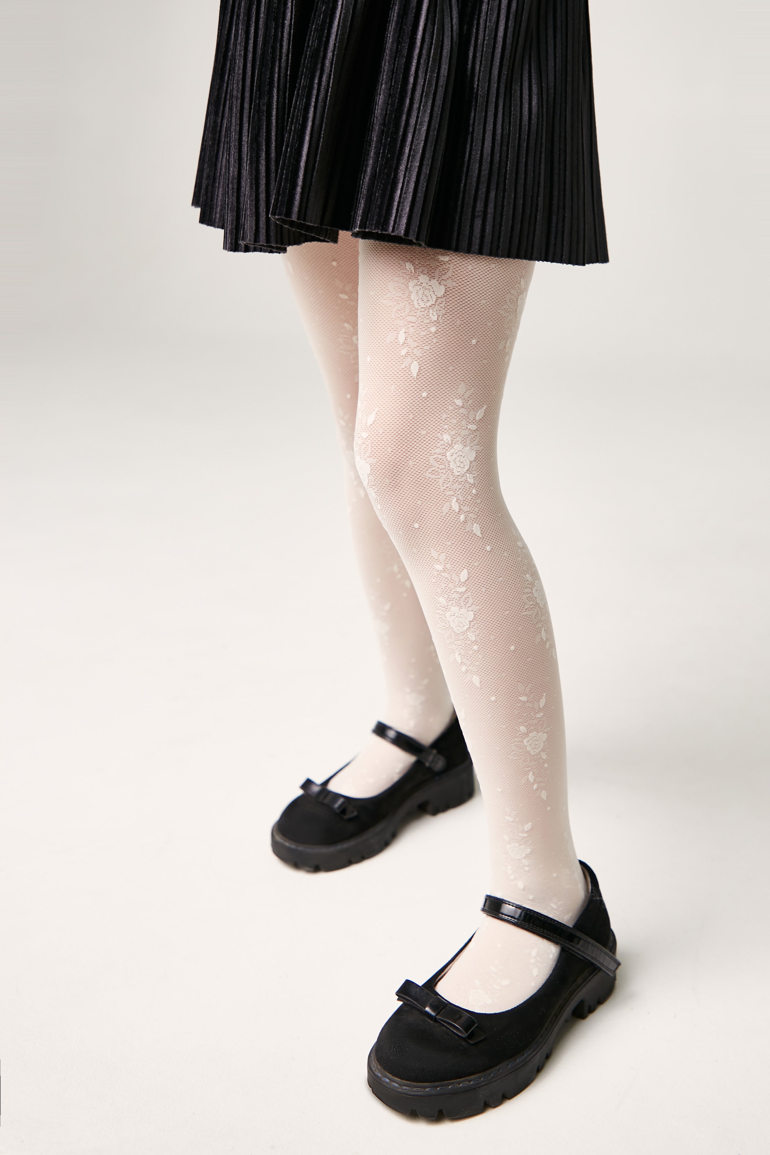 TheRanok.com Conte Tights for girls Sofia 20 Den - Floral Pattern — color detail