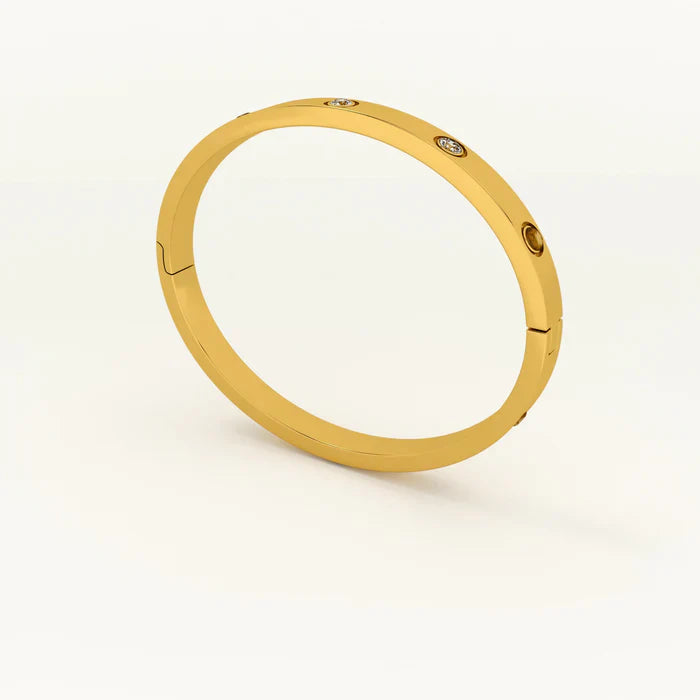 Crystal Love Bangle Bracelet - Sori Style — view 5