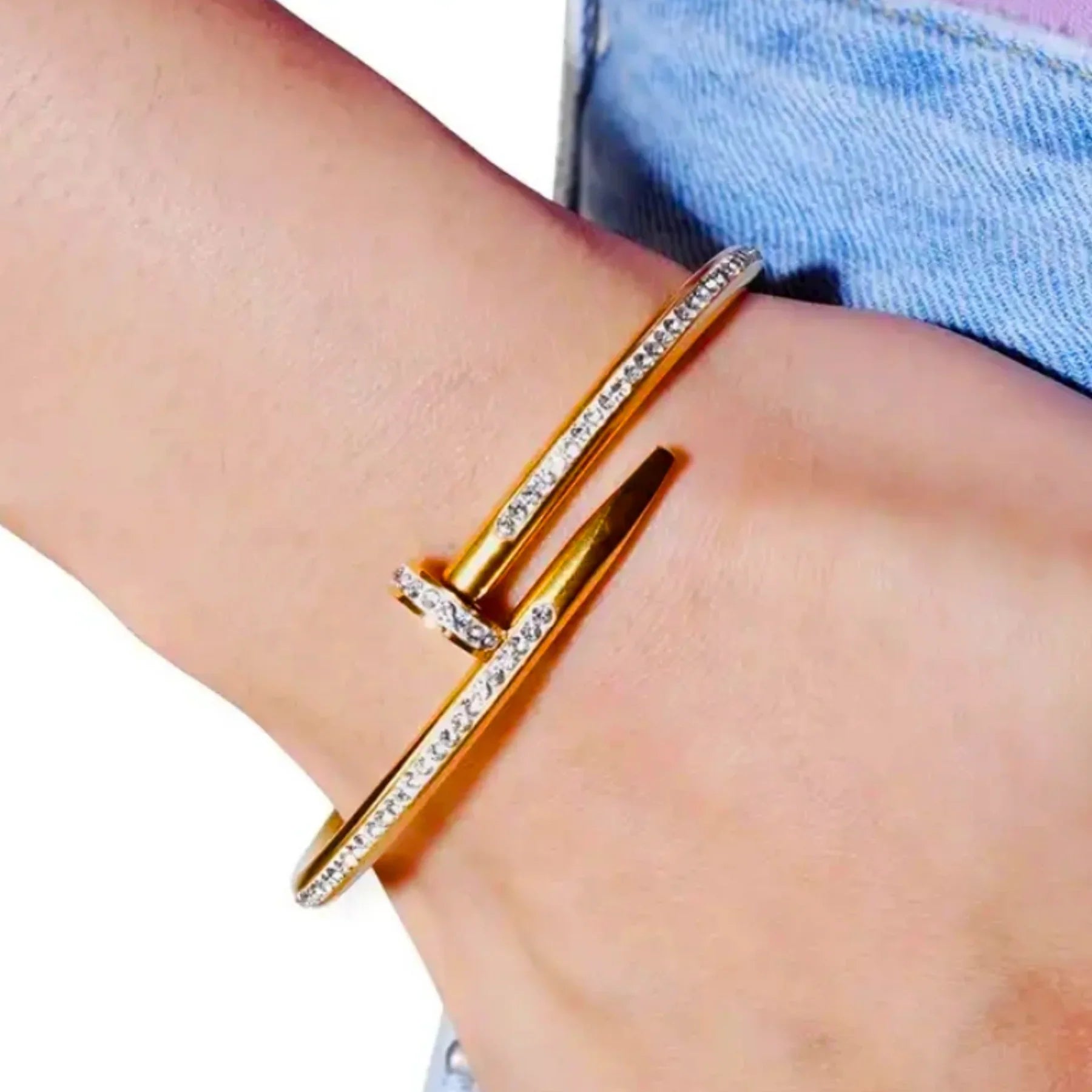 SORI STYLE Nail Diamond Bracelet - Sori Style — lifestyle context