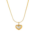 SORI STYLE Mother of Pearl Heart Pendant Necklace — main product shot