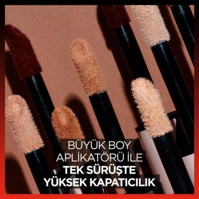 Loreal Paris Infaillible More Than Concealer - 323 Fawn, Long-Lasting High Coverage Makeup for Dark Circles and Uneven Skin Tone