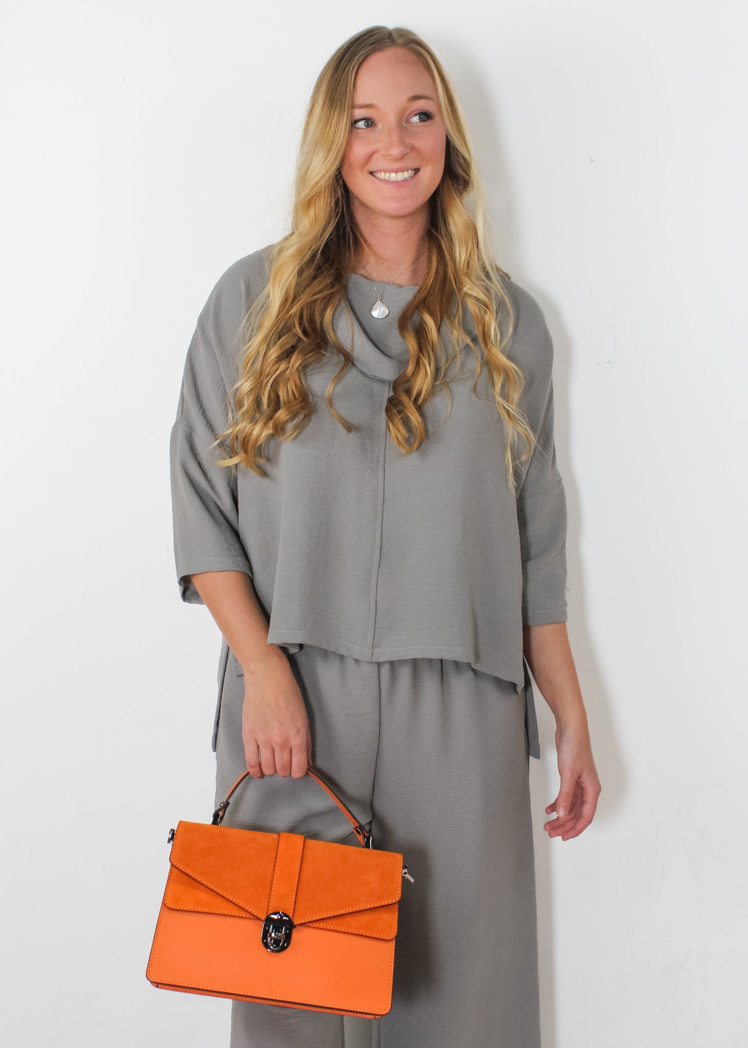 KADOU BOUTIQUE Airflow Pull-on Wide Leg Pants — side view