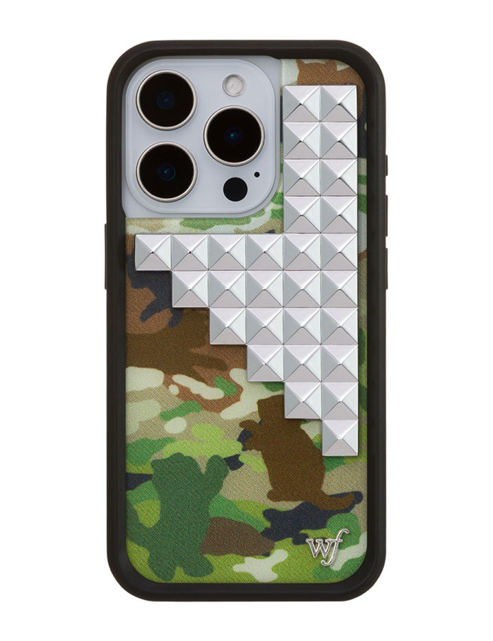 Cat Camo Stud iPhone Case