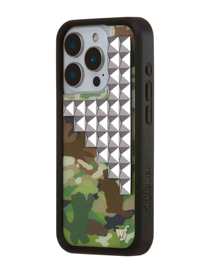 Cat Camo Stud iPhone Case