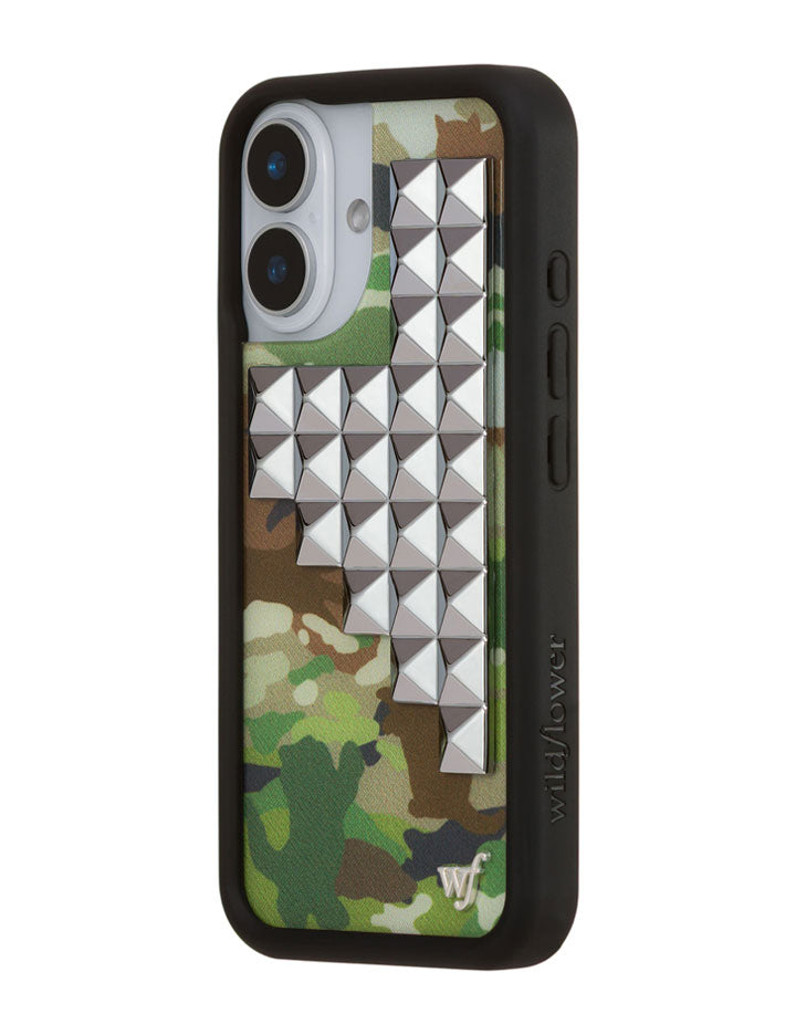 Cat Camo Stud iPhone Case