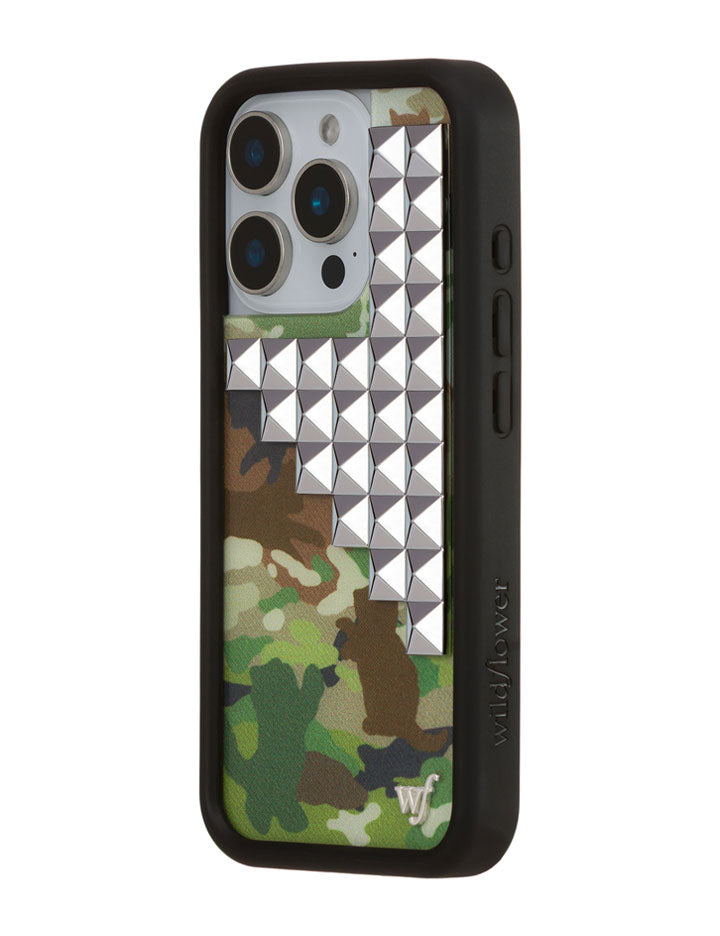 Cat Camo Stud iPhone Case