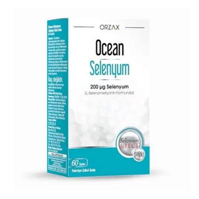 Ocean Selenyum Dietary Supplement - 200 mcg Selenium, 60 Tablets for Immune Support