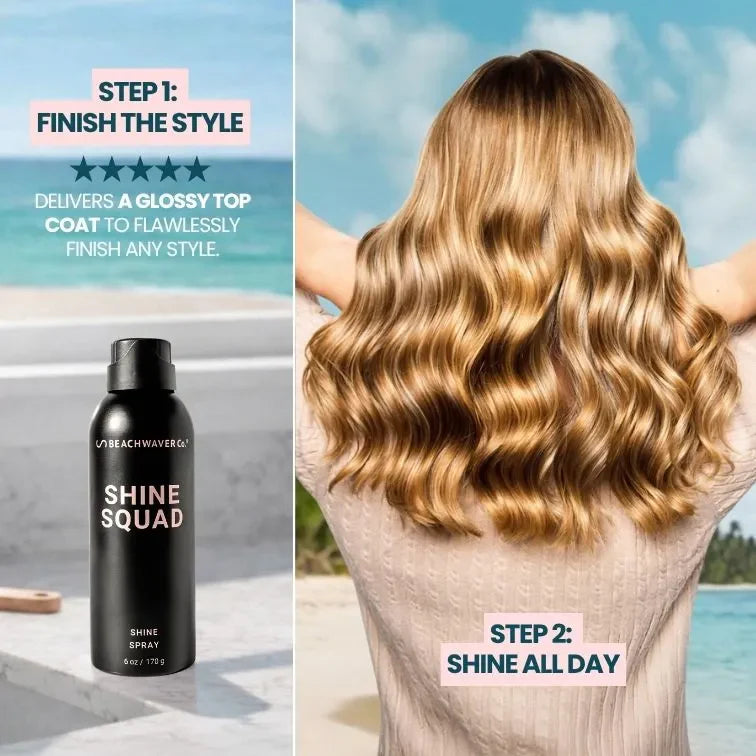 The Beachwaver Co. Shine Squad Shine Spray — side view