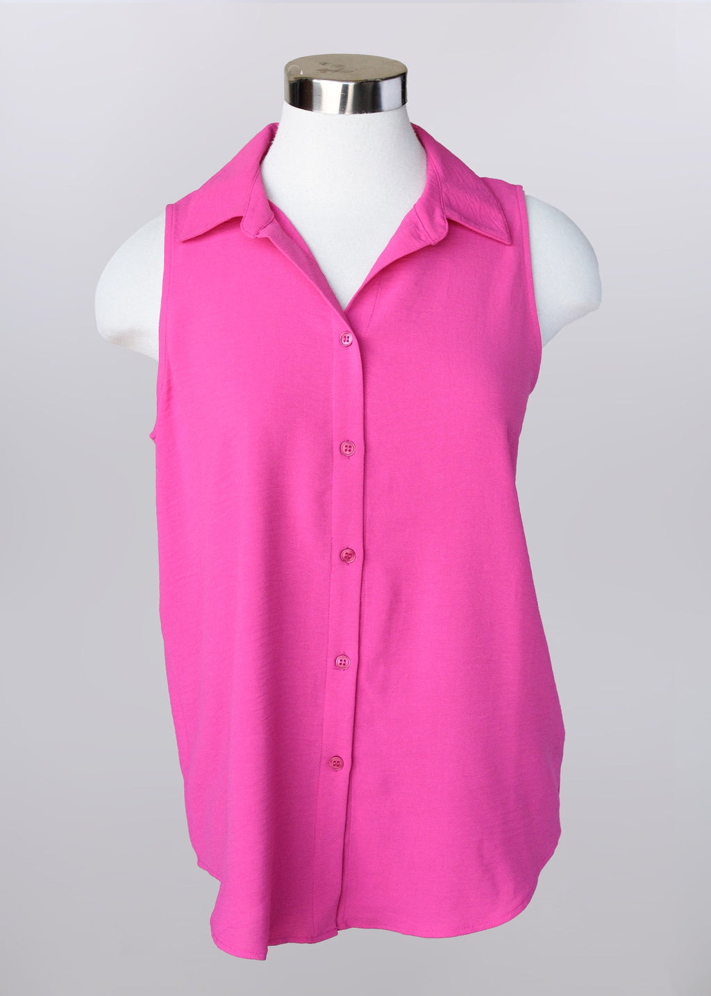 KADOU BOUTIQUE Collared Sleeveless Shirt — main product shot