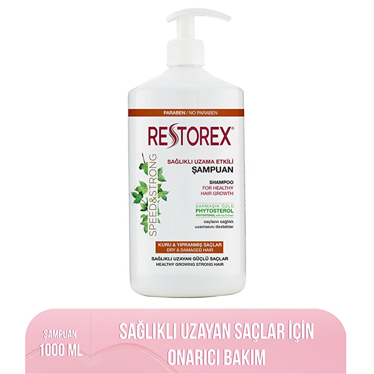 Restorex Restoring Shampoo for Dry and Damaged Hair - Nourishing, 33.81 fl oz