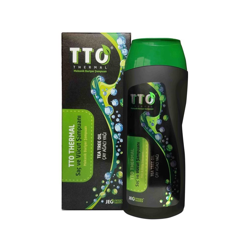 TTO Black Tea Tree Oil Shampoo for Hair and Body - 13.53 fl oz, Natural Antimicrobial Cleansing
