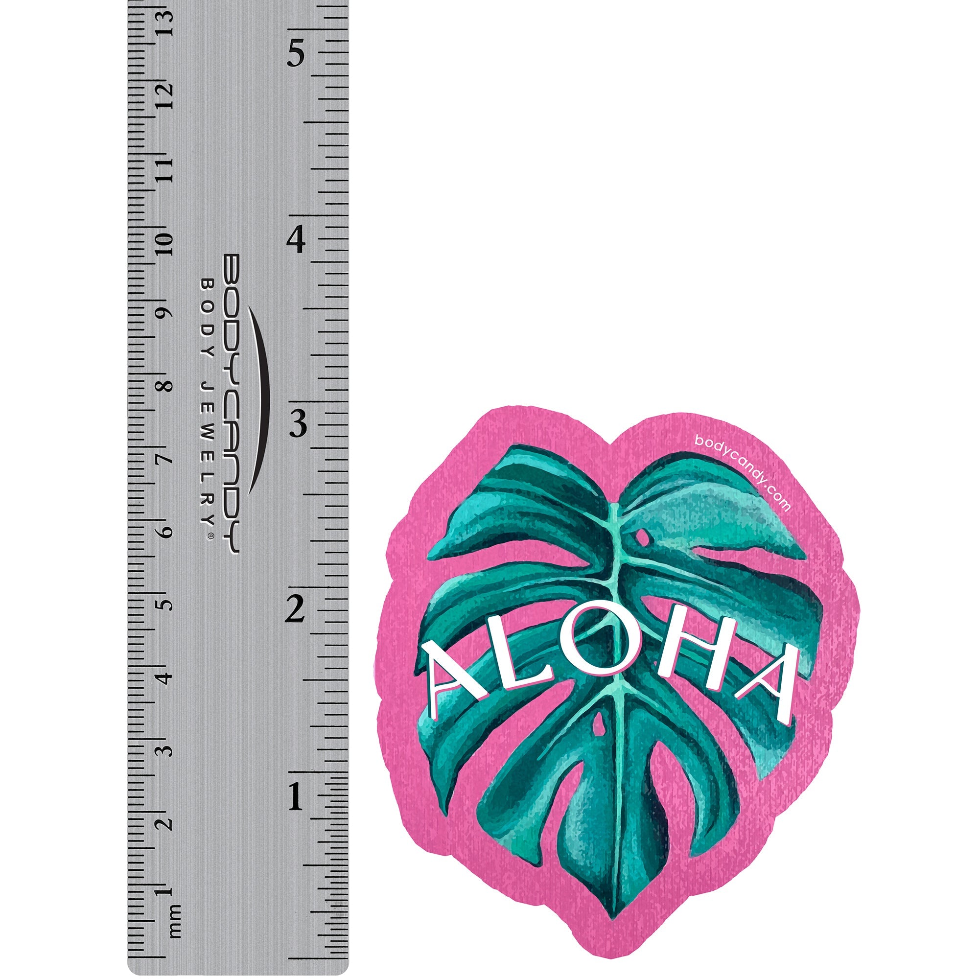 BodyCandy Body Candy Aloha Sticker — side view