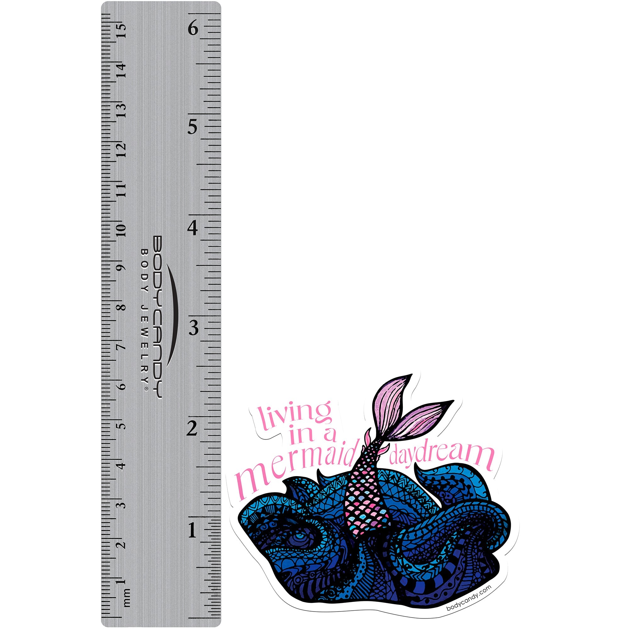 BodyCandy Body Candy Living in a Mermaid Daydream Sticker — side view