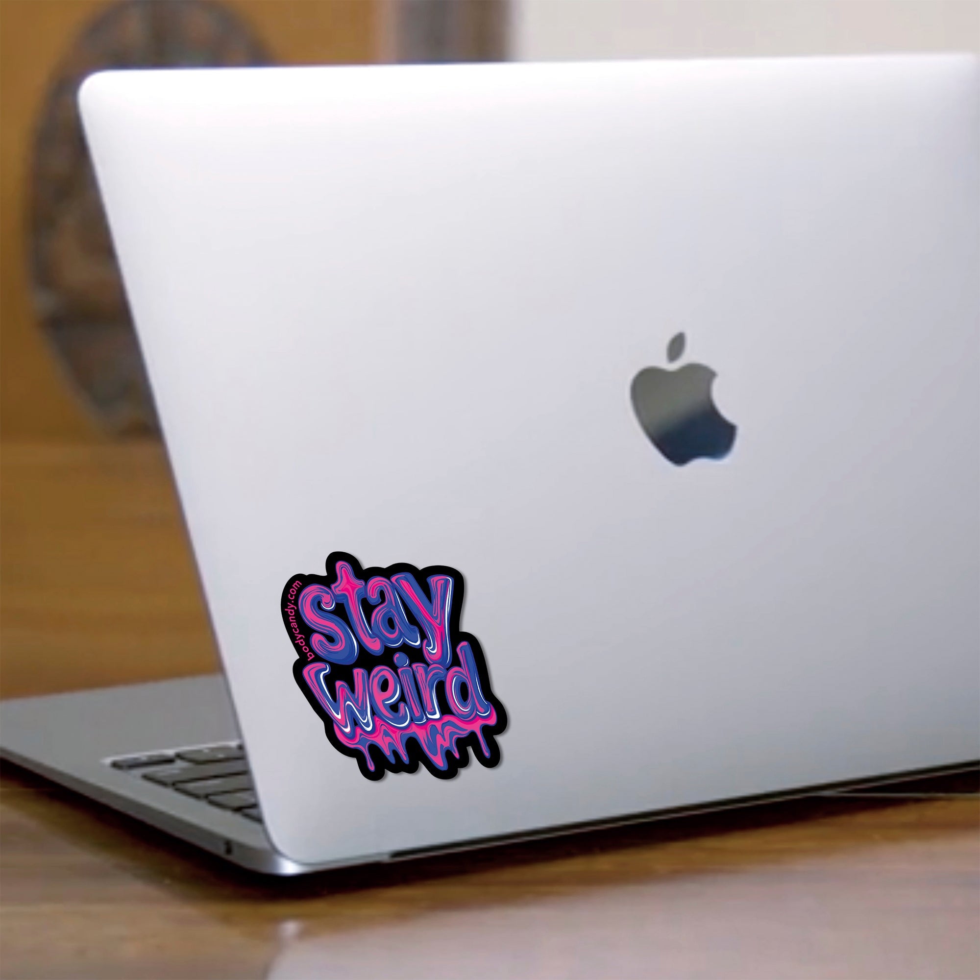 BodyCandy Stay Weird Sticker by Onyx O — lifestyle context