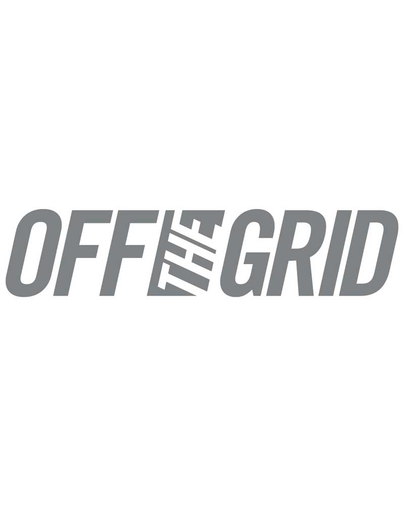 Off The Grid Surplus OFF THE GRID Solid Logo Decal - 7 Colors — lifestyle context