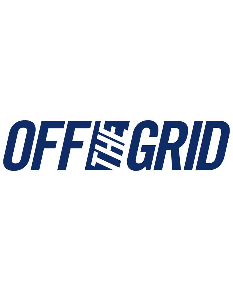 Off The Grid Surplus OFF THE GRID Solid Logo Decal - 7 Colors — fabric or material detail