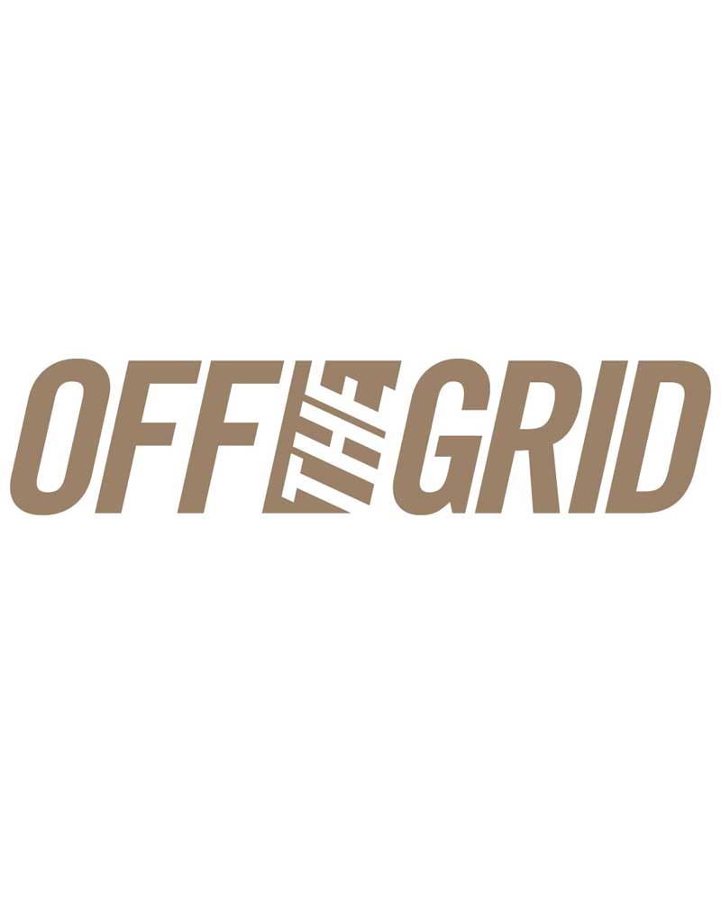 Off The Grid Surplus OFF THE GRID Solid Logo Decal - 7 Colors — comparison shot