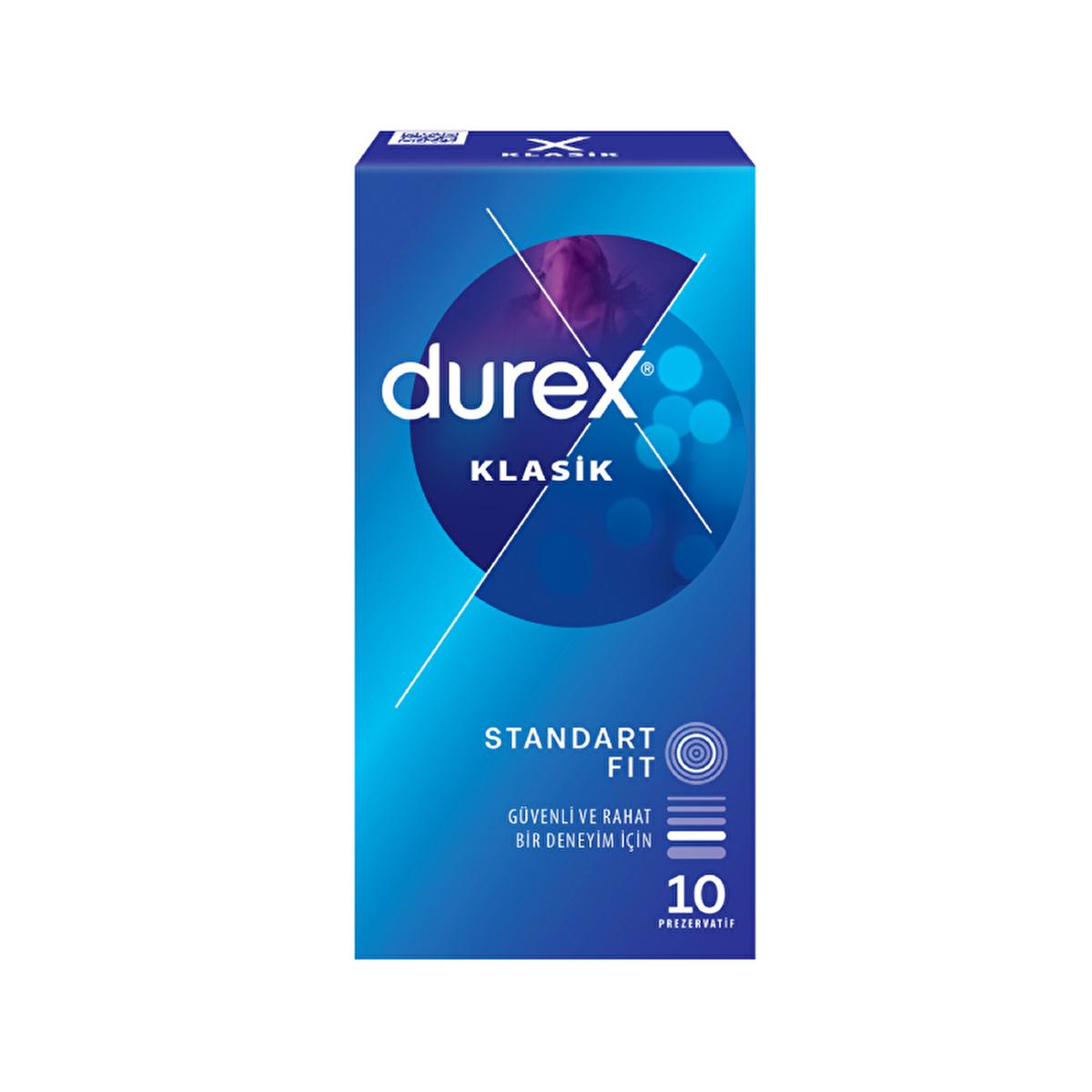 Durex Klasik Condoms - Reliable Protection for Intimate Moments, 10-Pack
