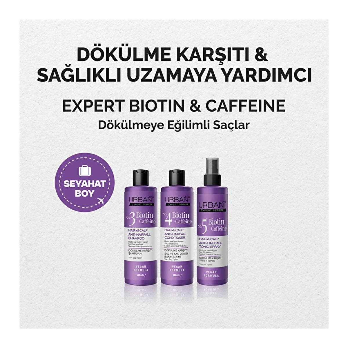Urban Care Expert Biotin & Caffeine Anti-Hair Loss Shampoo for Women and Men - 3.38 fl oz - Vegan, Cruelty-Free