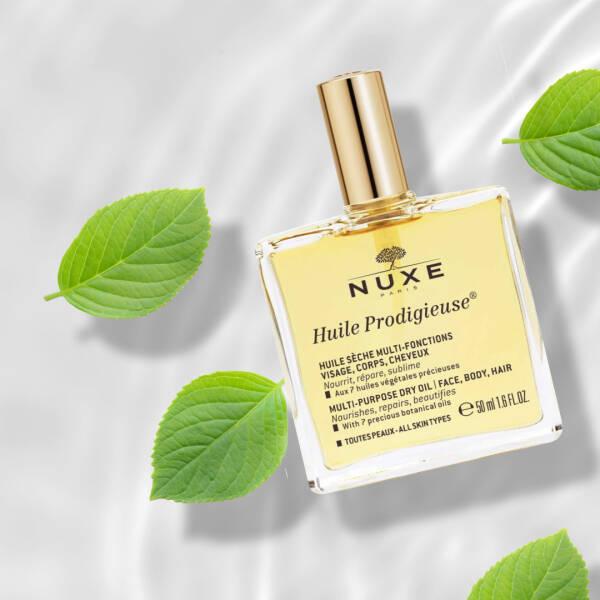 Nuxe Huile Prodigieuse Nourishing Dry Oil for Face, Body, and Hair - Natural, Multi-purpose Skincare & Haircare