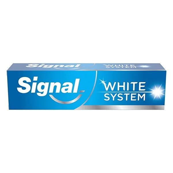 Signal White System Original Whitening Toothpaste, 75ml - Achieve Brighter Smile in 2 Weeks