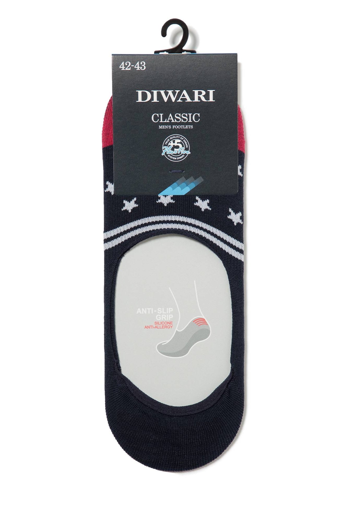 TheRanok.com Conte Cotton Footlets Diwari Classic 053 — detail close-up