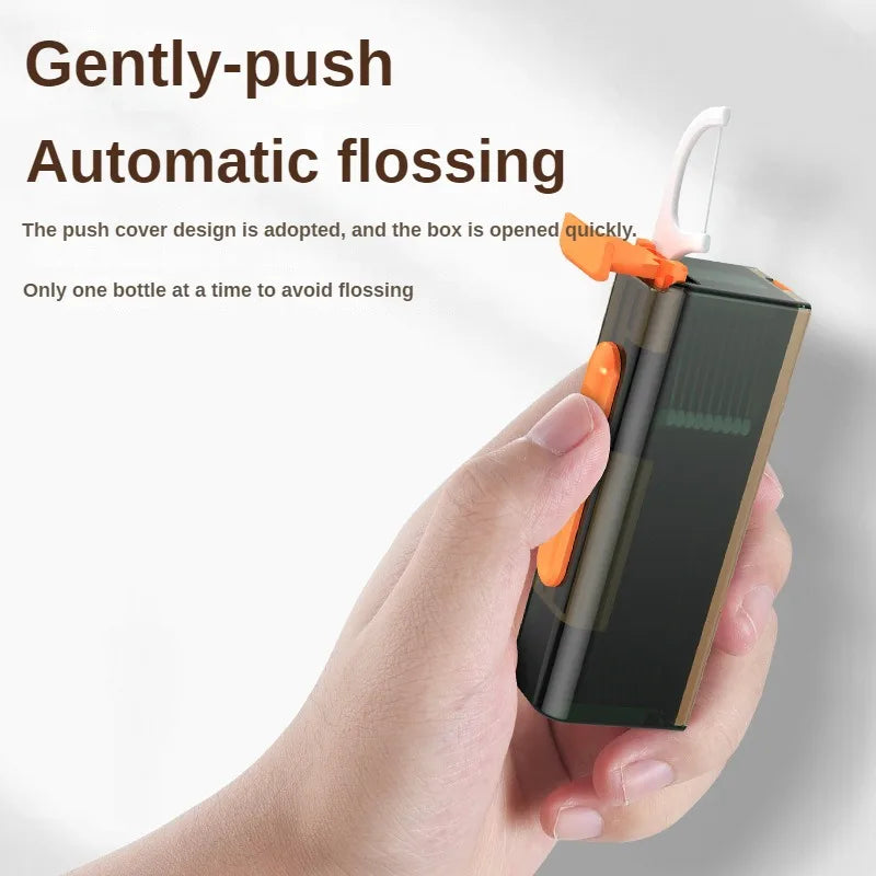 20PCS Dental Floss Dispenser Containing 10Pcs Floss Dental Floss Storage Box Auto Refillable Oral Hygiene Care Floss Pick