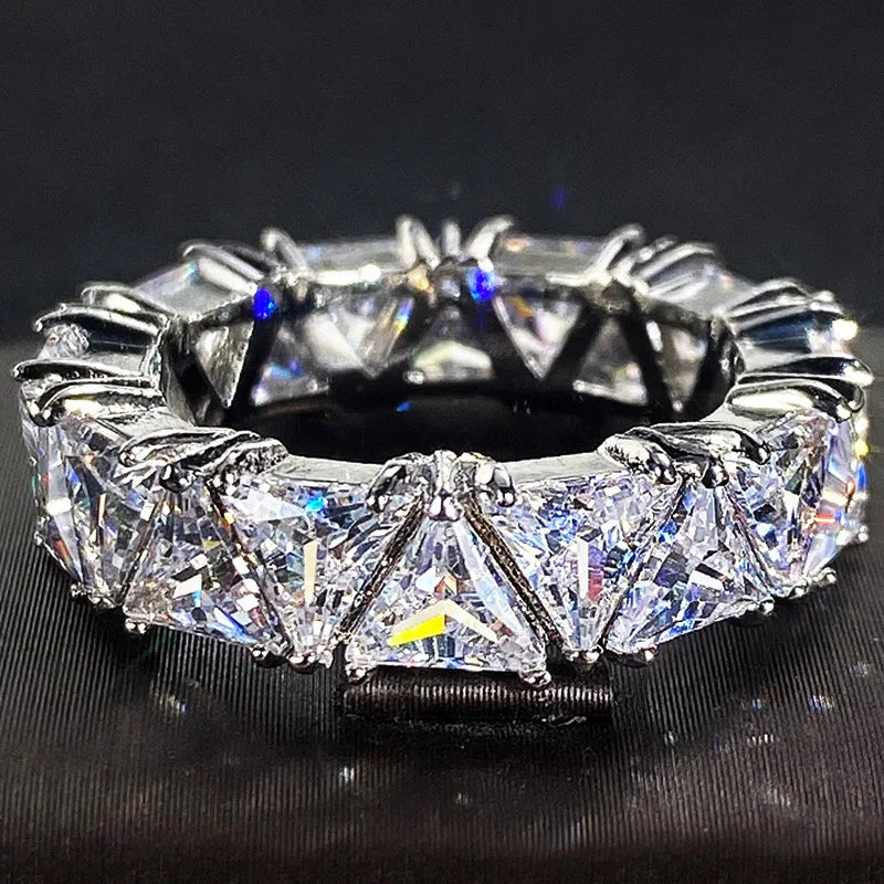 Envy NYC Envy NYC Lux 925 Sterling Silver AAA Zircon Crystal Ring — main product shot
