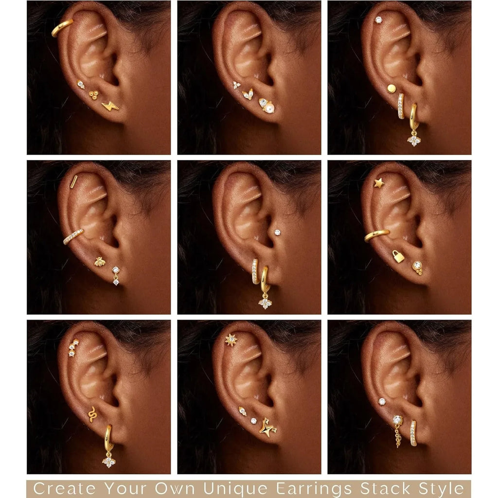 SORI STYLE Bobisty Stud Hoop Earrings — alternative angle
