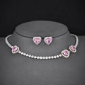MyClosetAid Pink Heart Necklace set — main product shot