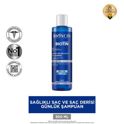 Bioxcin Biotin Shampoo for Hair Loss - 300ml Daily Hair Care for Thicker Fuller Hair