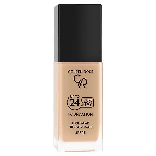 Golden Rose 24 HR STAY FOUNDATION - Long-Lasting, High Coverage Makeup with SPF 15