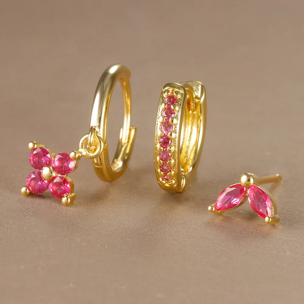 SORI STYLE 3PCS Flower Drop and Dangle Earring — packaging