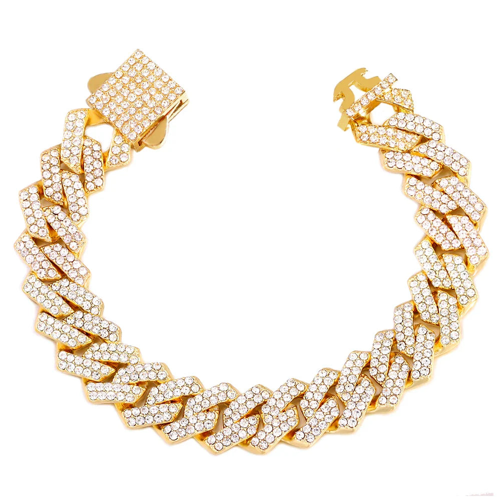 SORI STYLE 14MM Cuban Link Chain Bracelet — comparison shot