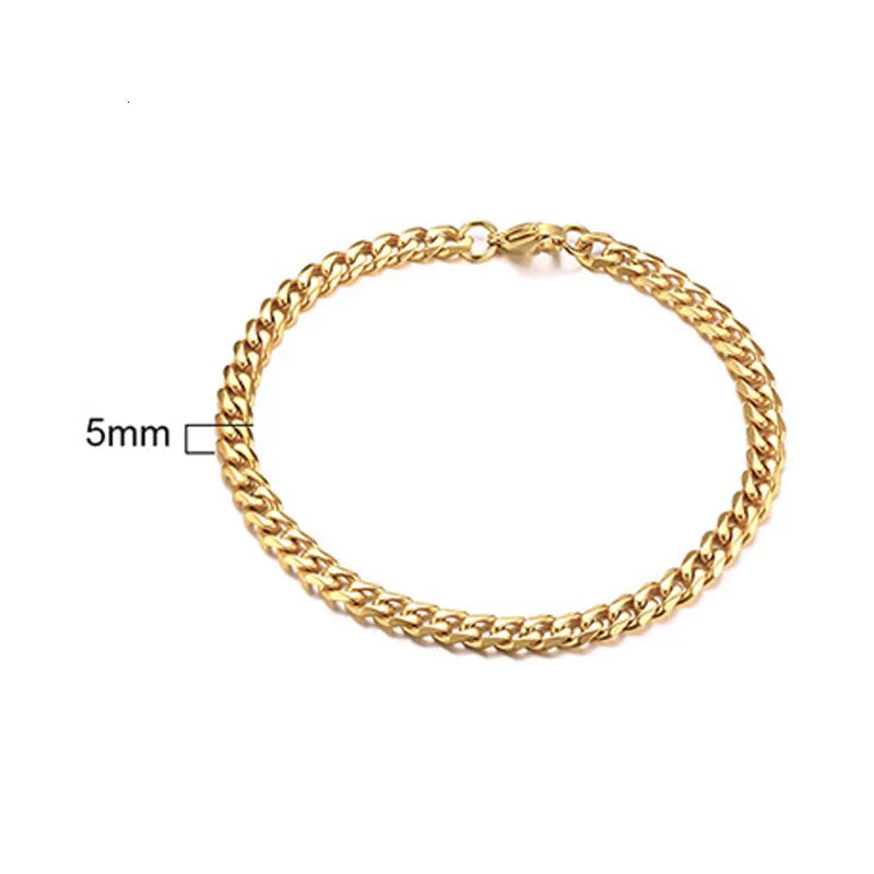 SORI STYLE Chain Bangle Bracelet — comparison shot