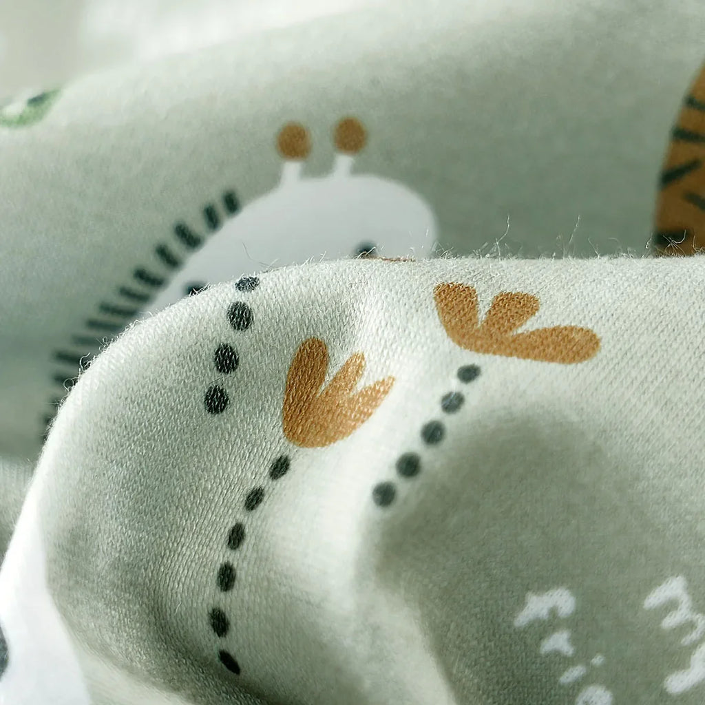 SORI STYLE Cute Zoo Animal Print Infant Romper for Everyday Comfort — alternative angle