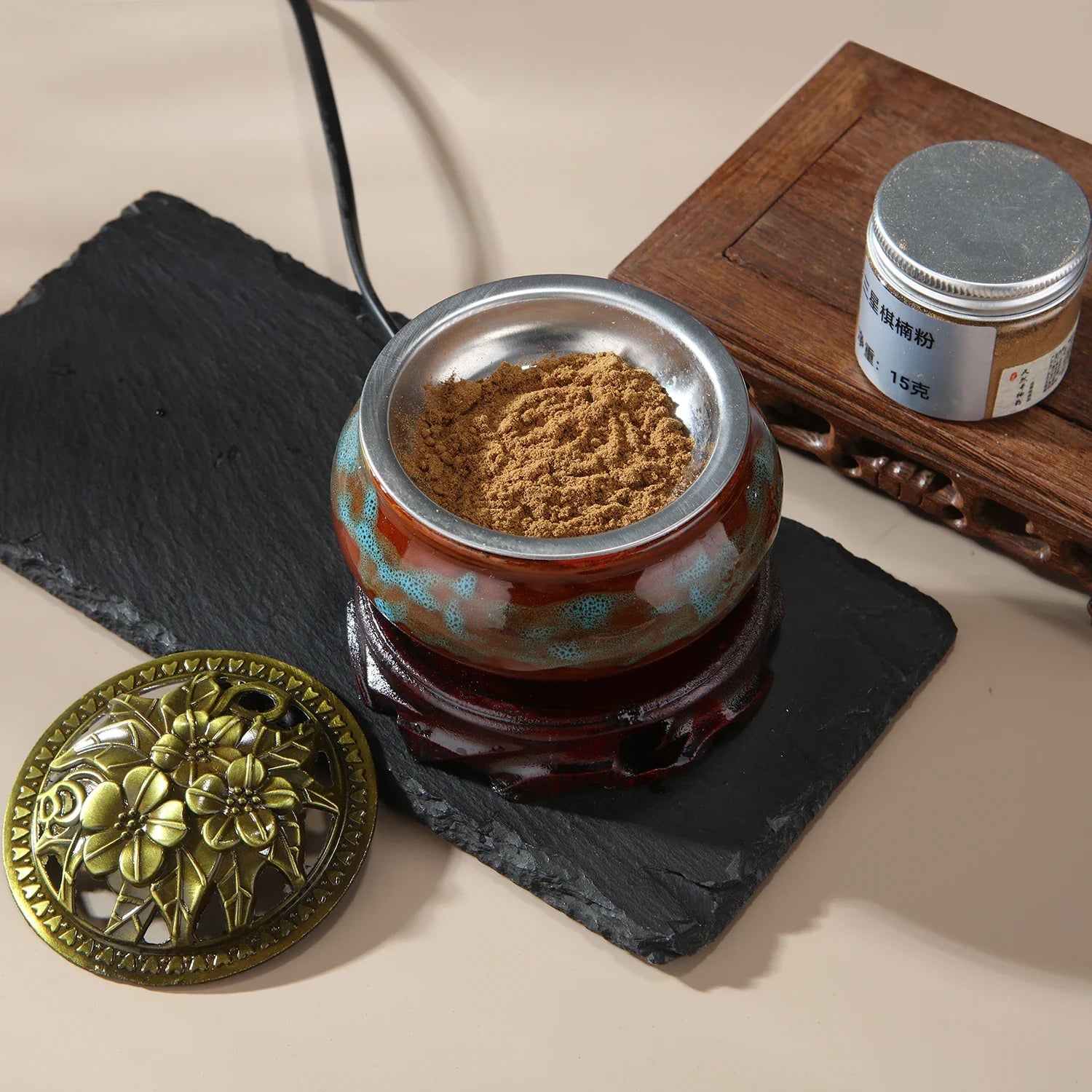 220V Electronic Incense Burner Ceramic Essential Oil Burner Timing Adjustable Temperature Sandalwood Agarwood Incense Burner