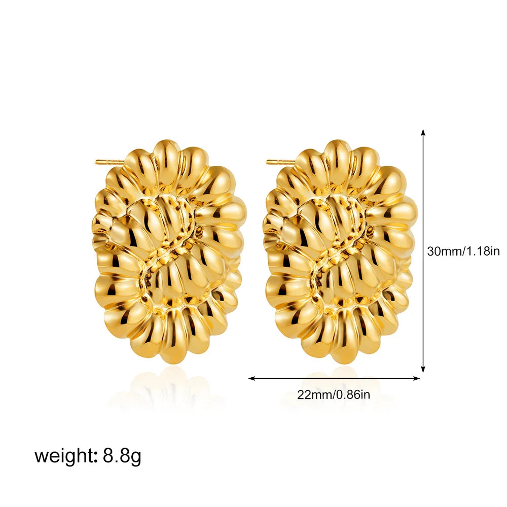 SORI STYLE Three-Layer Textured Knot Earrings for Women — feature highlight