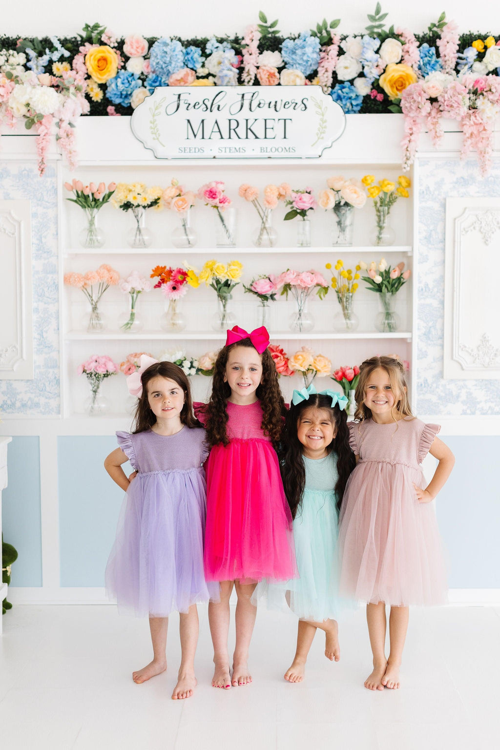 Mila & Rose ® Hot Pink Shimmer Tutu Dress — lifestyle context