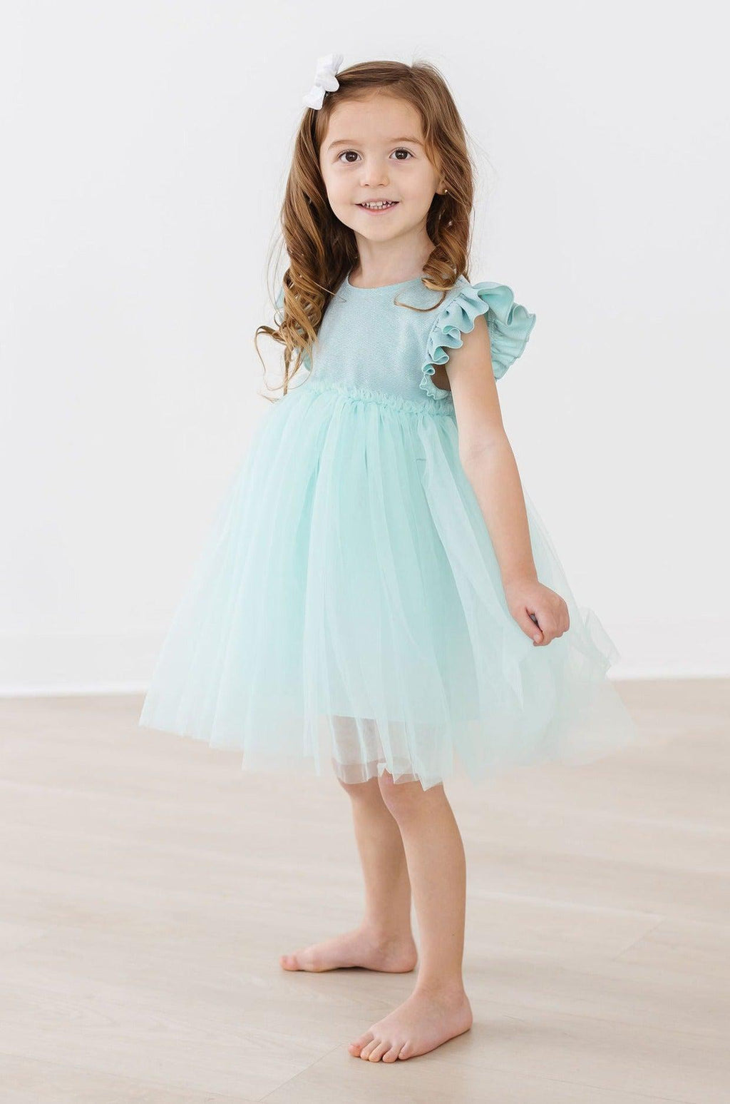 Mila & Rose ® Sage Shimmer Tutu Dress — side view