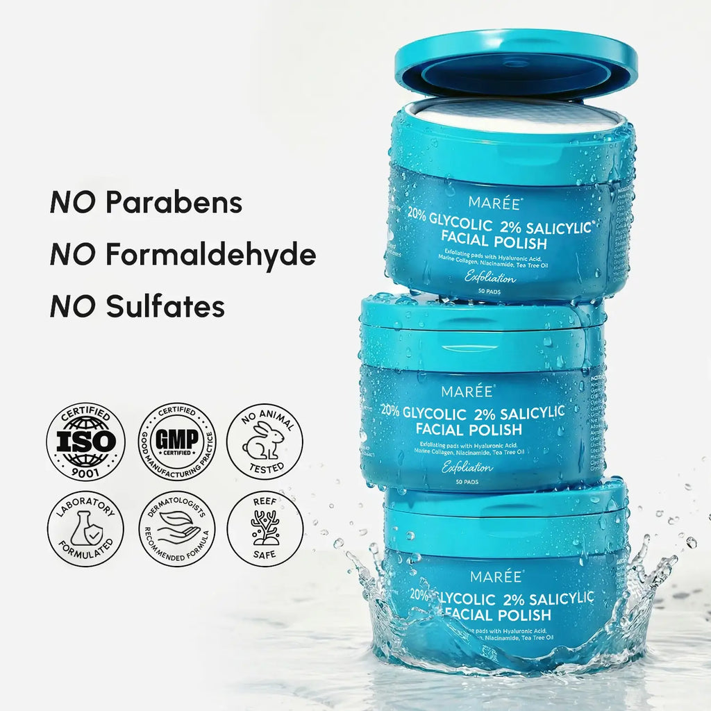 Maree Glycolic & Salicylic Acid Peel Pads — packaging