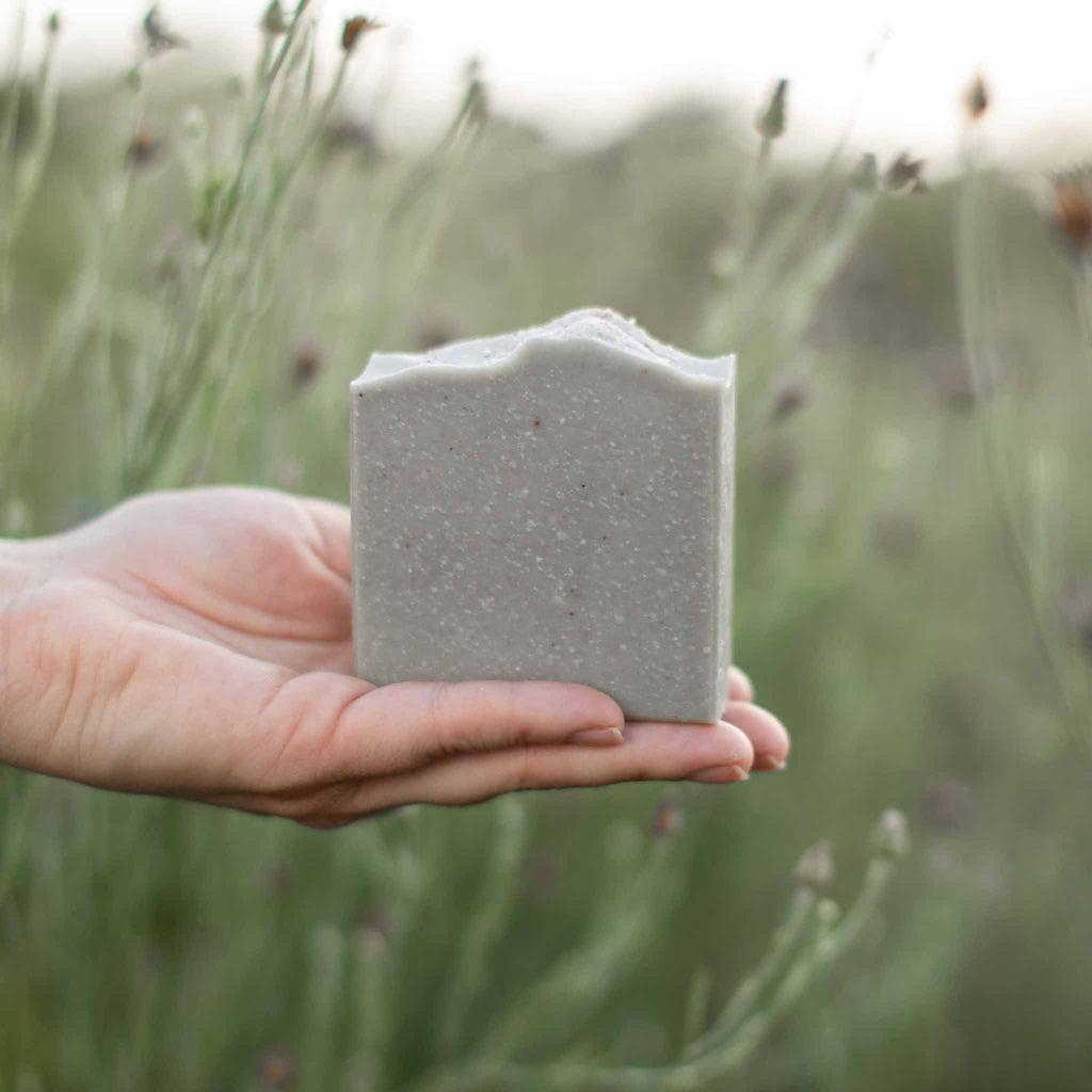 Pretty farm girl Salt + Sea Bar Handmade Tallow and Goat Milk Soap Bar — detail close-up