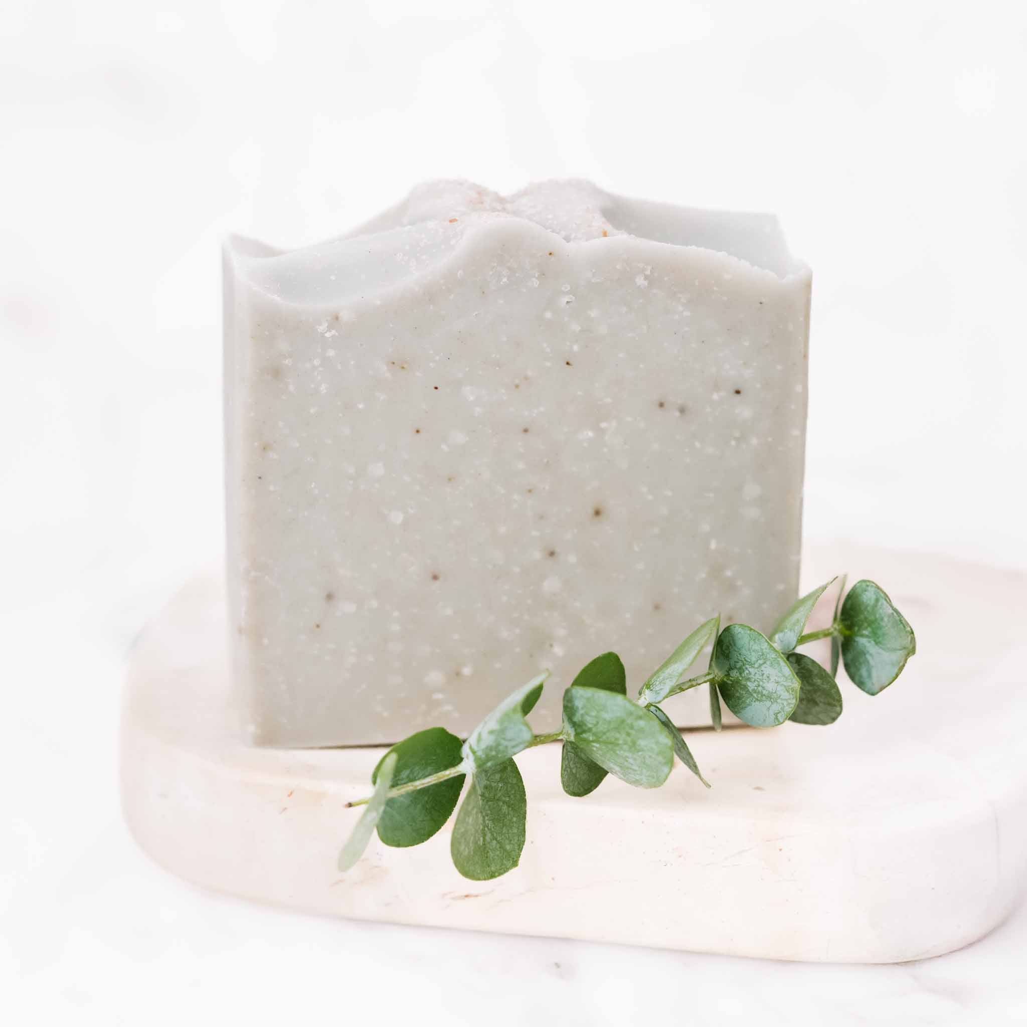 Pretty farm girl Salt + Sea Bar Handmade Tallow and Goat Milk Soap Bar — main product shot